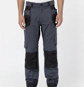 Mens Dickies Universal Flex Grey Black Work Strong Trousers